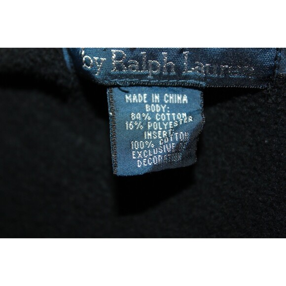 Polo Ralph Lauren Full Zip Sweatshirt Mens Black yellow Striped Pockets SZ XL - Picture 10 of 11